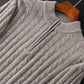 Men's Cashmere Sweater Zipper Collar Warm Sweater Thickened