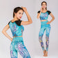 Fashion printed yoga clothes suit women