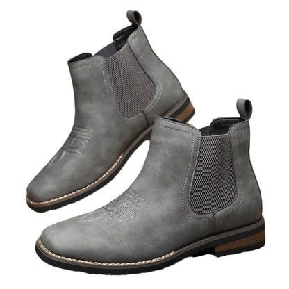 Men's Autumn And Winter Casual British Style Mid-calf Martin Boots