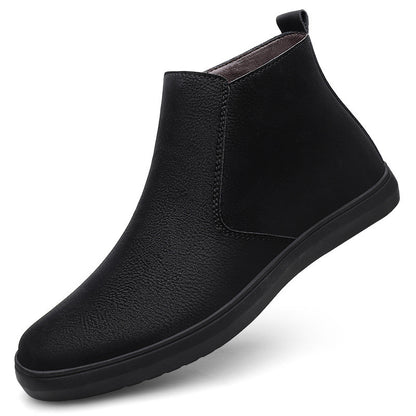 First Layer Cowhide Retro Frosted Leather High-top Leather Boots