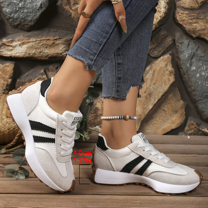 Women's Thick Bottom Student Casual Shoes Breathable Sneaker