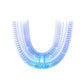 360 Degrees Intelligent Automatic Electric  Toothbrush Waterproof U Type Tooth Brush Whitening Blue Light USB Charging