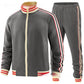 Men's Casual Sports Suit Color Matching Two-piece Set
