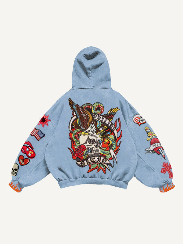 Fashion Casual Printed Polyester Sweater