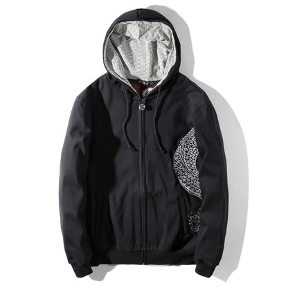 Red Embroidered Dragon Sweatshirt