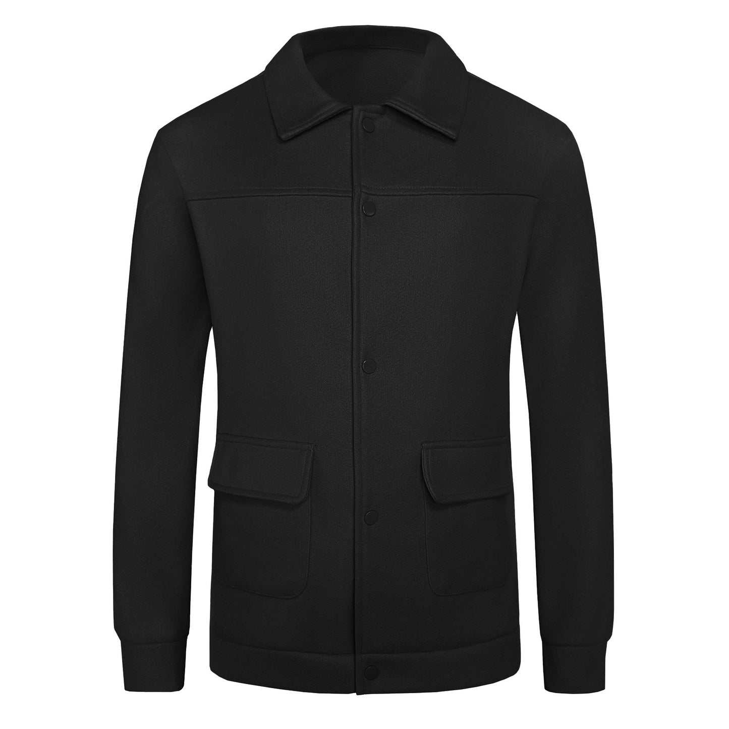 European And American Casual Wool Jacket Long Sleeve Lapel Top