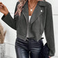 Winter Slim-fit Short Lapels Zip Jacket