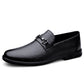 Gentleman Formal Wear Low-top Slip-on Cowhide Shoes