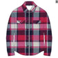 FallWinter Slim Brushed Plaid Long Sleeve Flannel Shirt Men