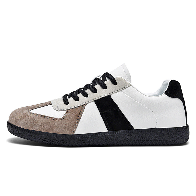 Top Layer Pigskin Leather Sneaker Japanese Canvas Retro Sports Couple Casual Shoes