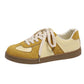 Round Toe All-matching Lace-up Flat Retro Low-top Sports Board Shoes