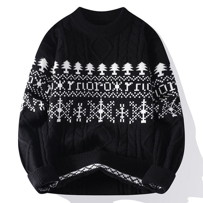 Couples' Christmas Crew-neck Pullover Sweaters