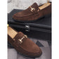 Men's Breathable Genuine Leather Slip-on Trendy Beanie Shoes Light Luxury Suede Leather Lazy Shoes