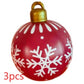 Christmas Ornament Ball Outdoor Pvc 60CM Inflatable Decorated Ball PVC Giant Big Large Balls Xmas Tree Decorations Toy Ball