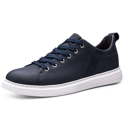 Spring Low-cut Genuine Leather Top Layer Cowhide Flat Retro Sneaker