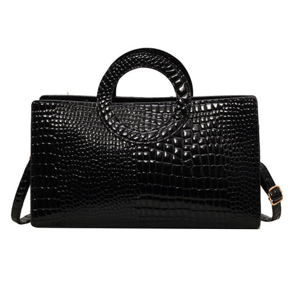 Fall Winter Fashion Retro Handbag Stone Texture Niche Bag Simple Women