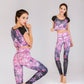 Fashion printed yoga clothes suit women