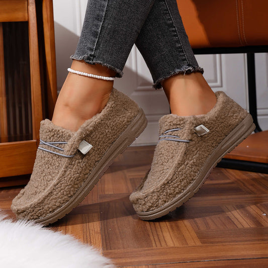Ethnic Style Series Flat Casual Breathable Soft Bottom Lazybone Women's Shoes