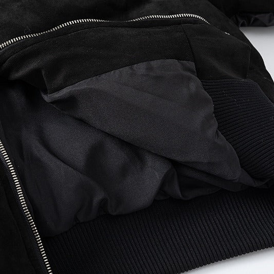 Suede Stitching Warm Cotton Jacket Men's And Women's Coats