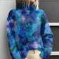 New Christmas Abstract Printing Casual Cloak Coat Cardigan