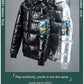 Winter Down Thick Bright Leather Cotton-padded Jacket