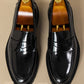 Handmade Slip-on Thick Bottom Increased By Business Casual Leather Shoes