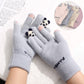 Knitted Gloves Touchscreen Winter Cute Panda Warm Goves For Cycling Women