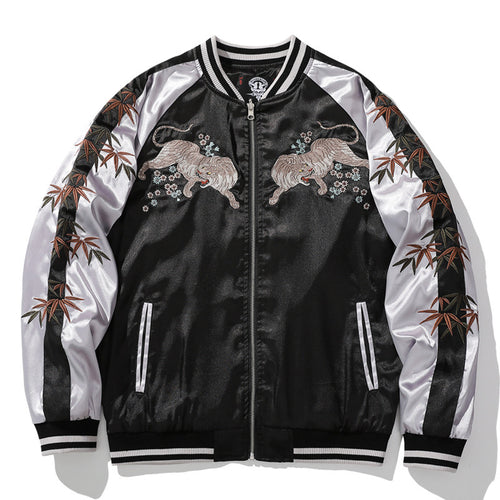 Fashion Embroidered Baseball Jacket Men's Coat