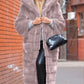 Fashionable Thickened Long Plush Women's Coat