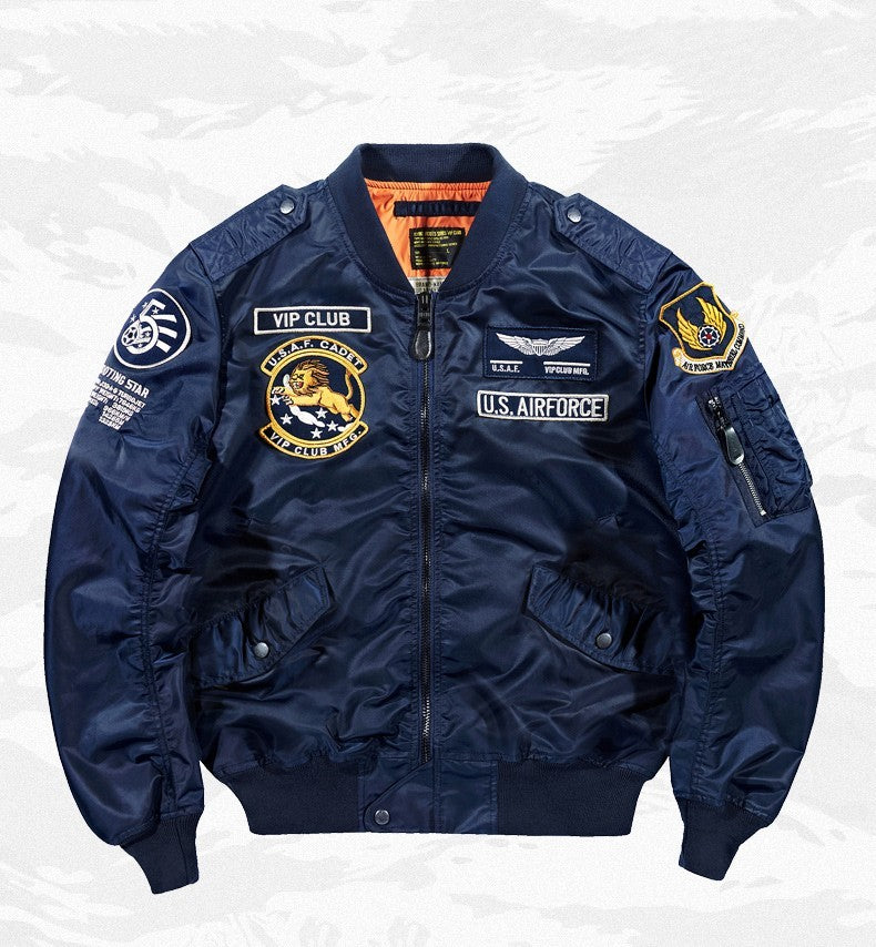Pilot Jacket Men's Korean Embroidered Baseball
