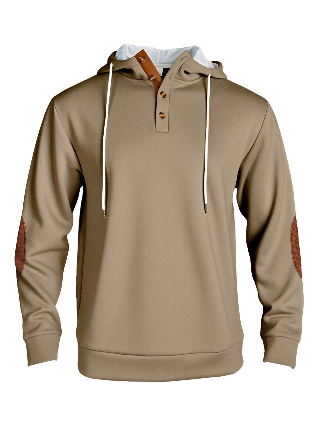 Men's Solid Color Hooded Pullover Sportswear Sweatshirt