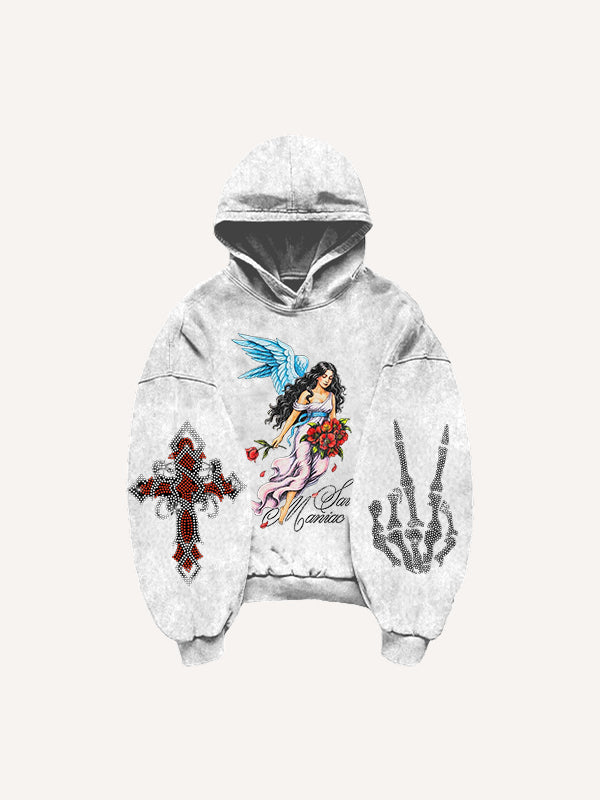 Fashion Casual Printed Polyester Sweater