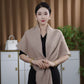 Wool Knitted Triangle Shawl Fashionable Warm Scarf