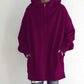 Oversized S-5XL Women Loose Hooded Coats Autumn Female Tie Collar Long Sleeve Zipper Up Add Velvet Long Sweatshirt