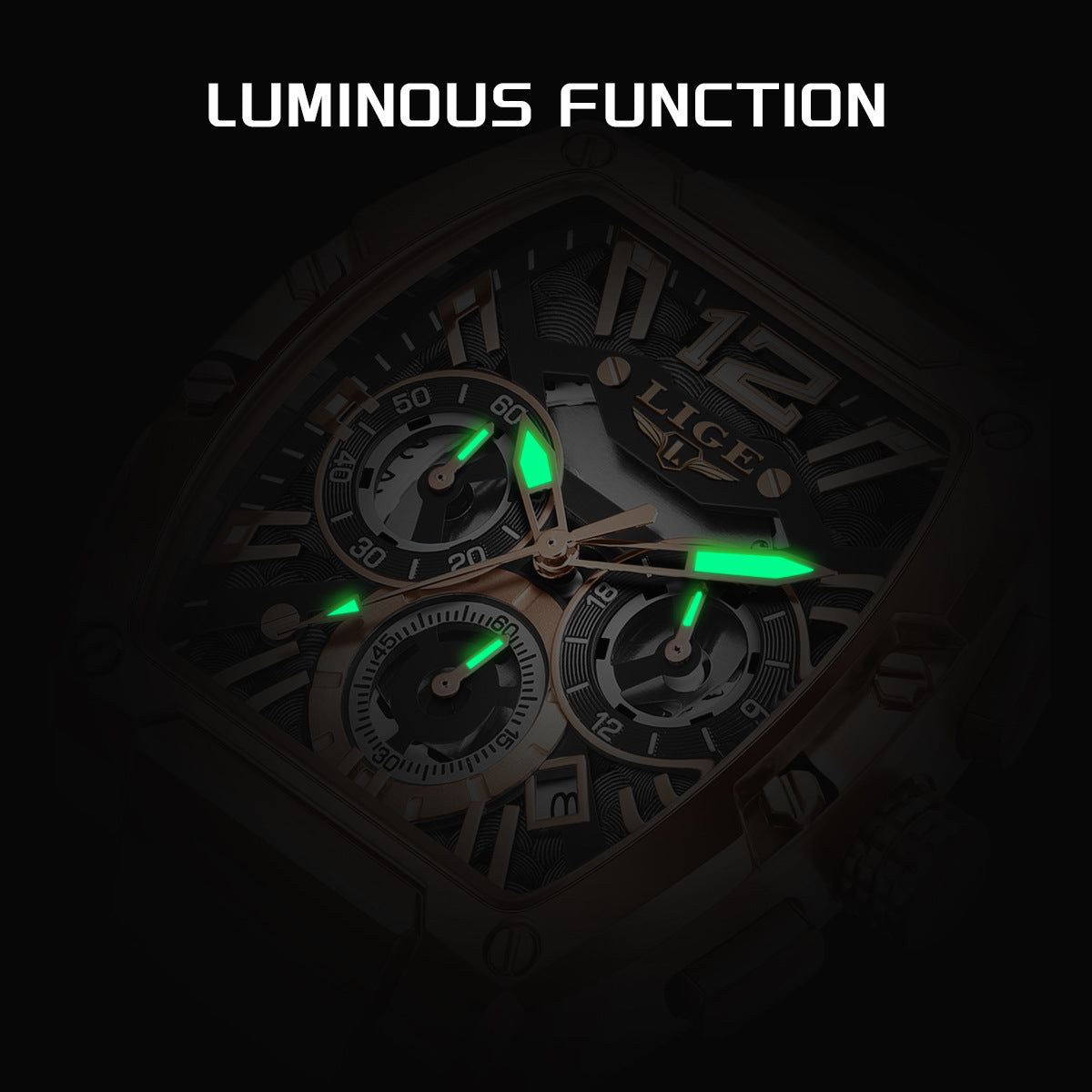 Sports Watch Multifunctional Waterproof Luminous Calendar