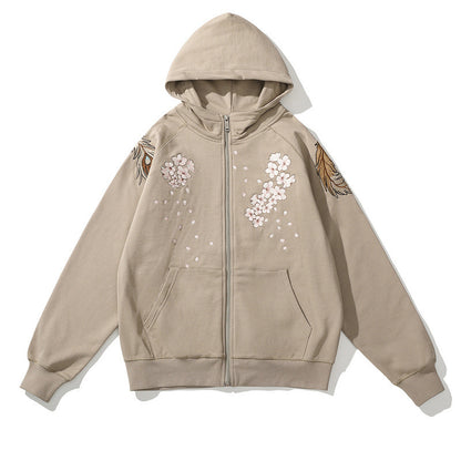 Men's Fashion Casual Embroidered Hooded Sweatshirt