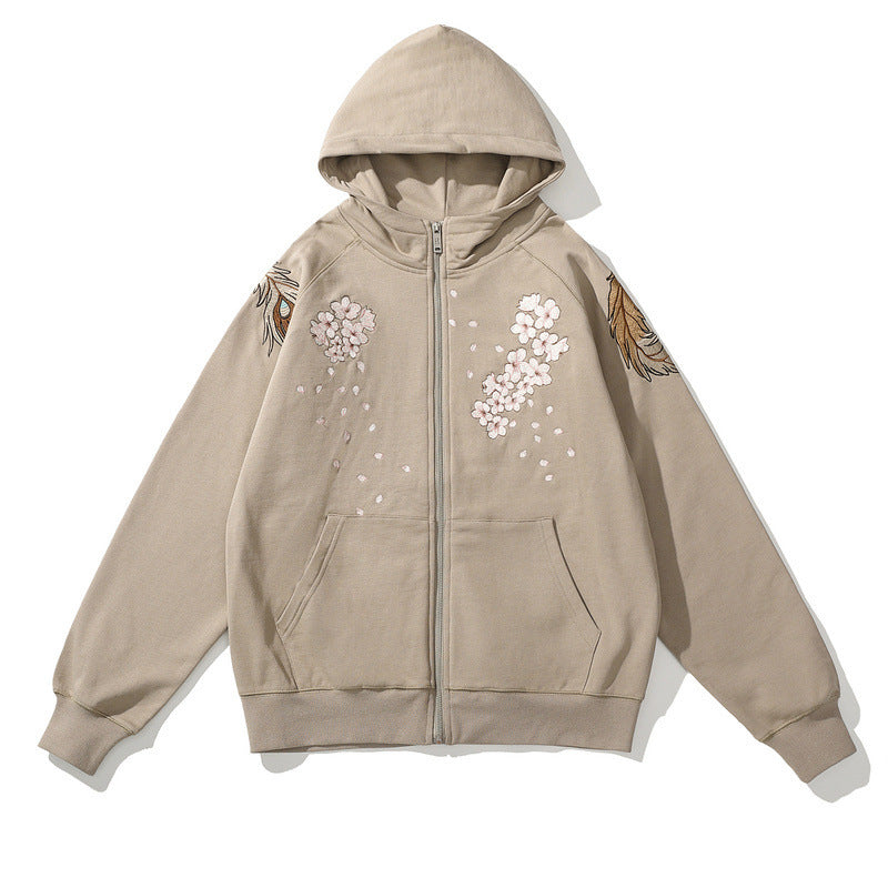 Men's Fashion Casual Embroidered Hooded Sweatshirt