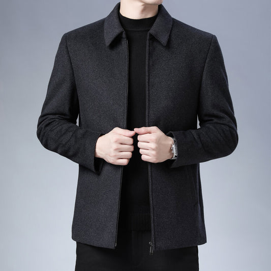 Wool Woolen Men's Lapel Jacket