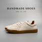 Baseball Low-cut Genuine Leather Sneakers Men's White Shoes
