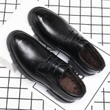 Men's Height Increasing Leather Shoes 10cm Thick Bottom Business Formal Wear
