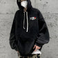 Heavy Cotton Zhongshan Hoodie Men's American Style Three Pin Hoodie Coat