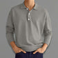 New Autumn Long Sleeve V-neck Buttons Men's Casual Jacket Polo Shirt