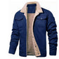 Men's European Lapel Military Multi-pocket Jacket Coat Cotton-padded Jacket Autumn And Winter
