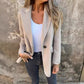 Ins Button Lapel Short Blazer Winter Fashion Commuter Jacket Outwear Women's Clothing