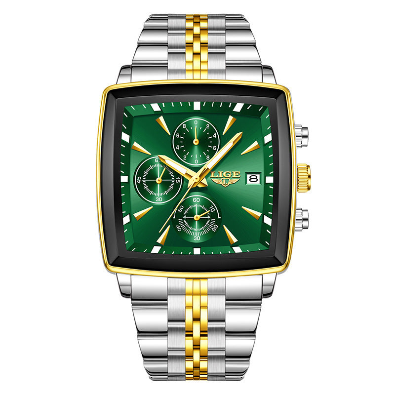 Business Personality Large Dial Square Watch Men
