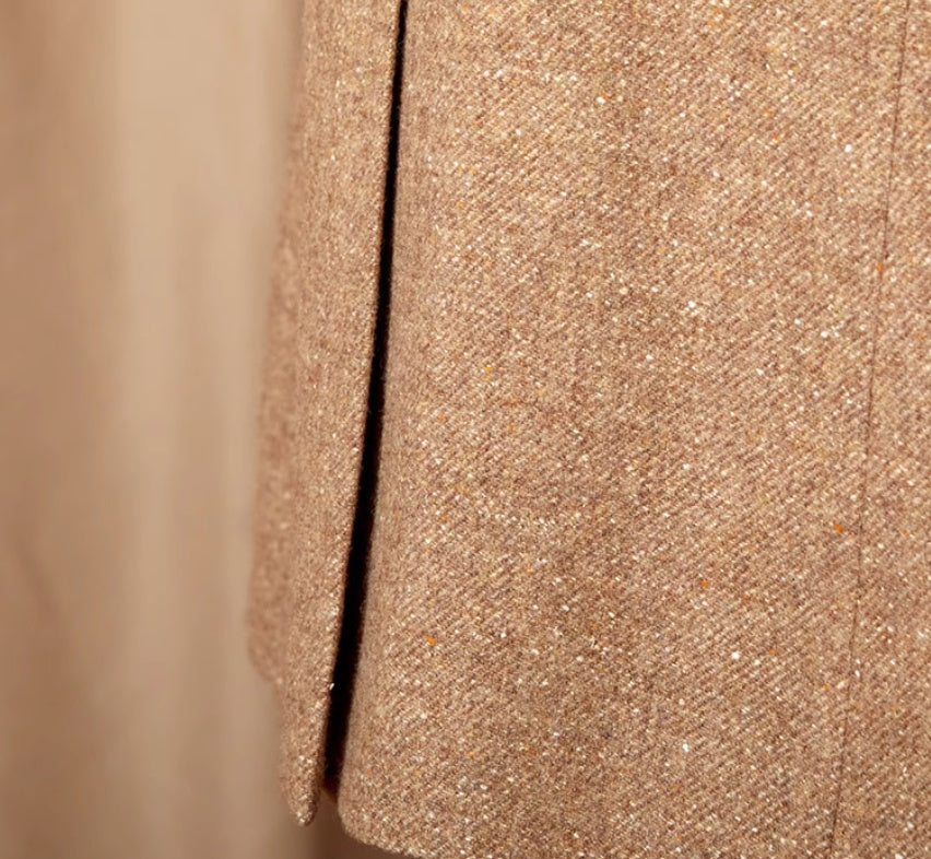 Color Dots Mid-length Coat