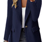 Fashion Casual Women Blazer Long-sleeved Solid Color Casual Cardigan Small Suit Jacket For Women Elegant Office Lady Outerwear