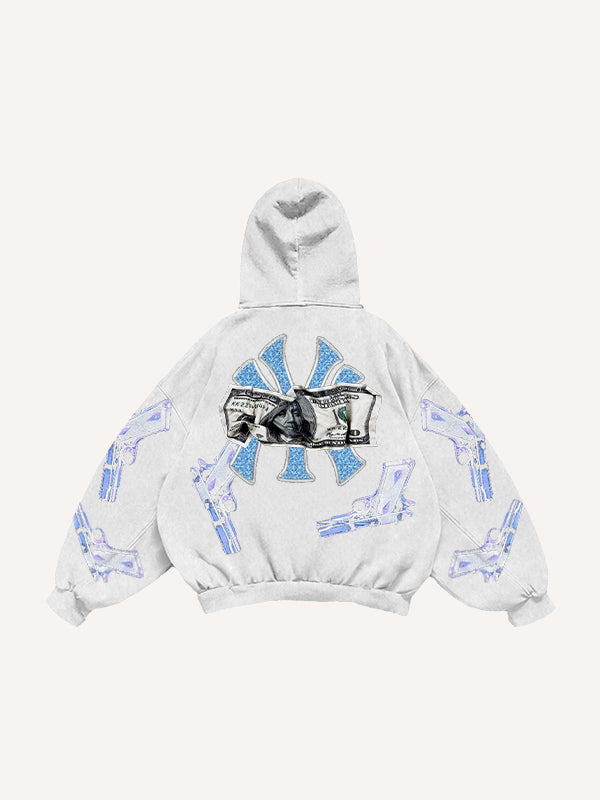 Fashion Casual Printed Polyester Sweater