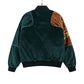 Embroidered Velvet Baseball Jacket Cotton Coat