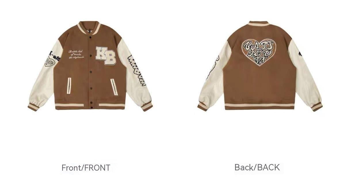 Men's Embroidered Hip Hop Baseball Jacket